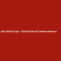 Reichhaltiger Aluminium-Briefbeschwerer