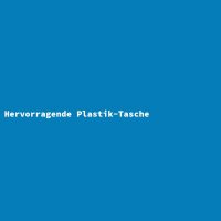 Hervorragende Plastik-Tasche