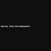 Hartes Glas-Portemonnaie