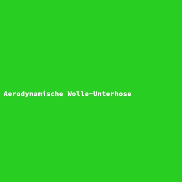 Aerodynamische Wolle-Unterhose