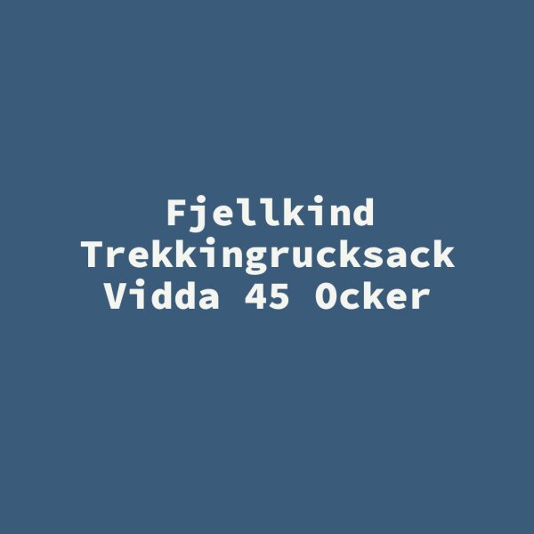 Fjellkind Trekkingrucksack Vidda 45 Ocker