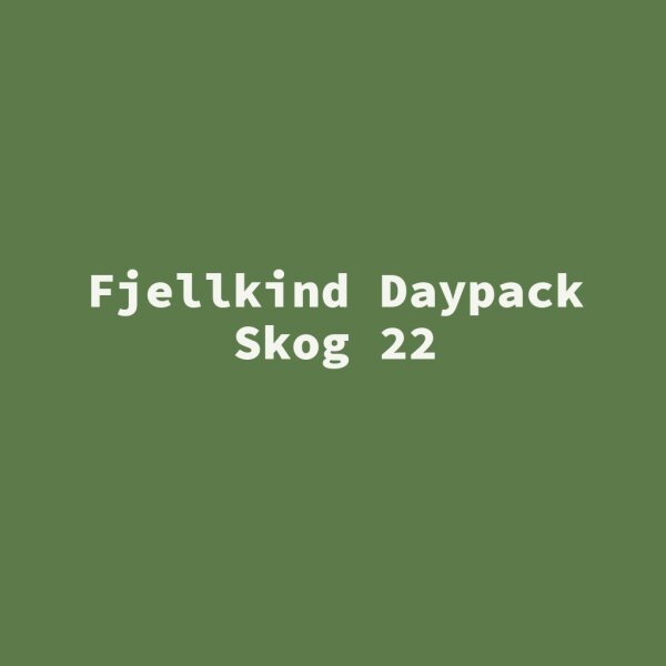 Fjellkind Daypack Skog 22