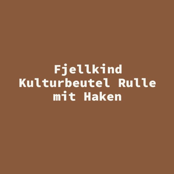 Fjellkind Kulturbeutel Rulle mit Haken