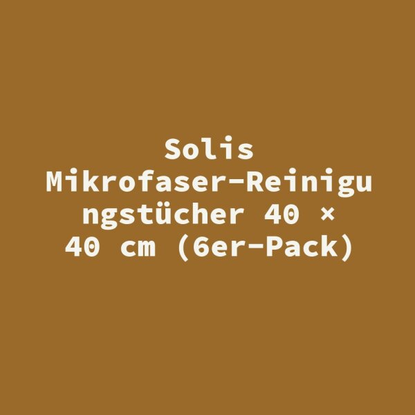Solis Mikrofaser-Reinigungst&uuml;cher 40 &times; 40 cm (6er-Pack)