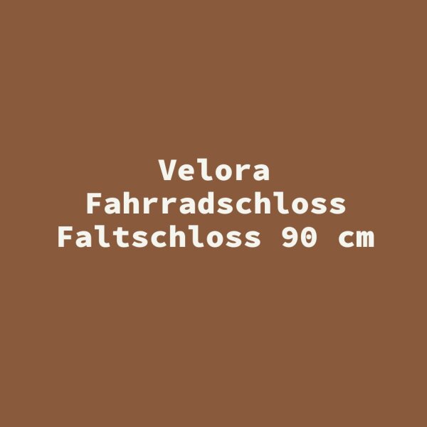Velora Fahrradschloss Faltschloss 90 cm