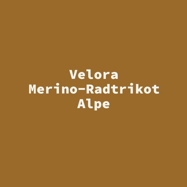 Velora Merino-Radtrikot Alpe