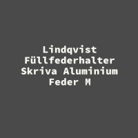 Lindqvist F&uuml;llfederhalter Skriva Aluminium Feder M