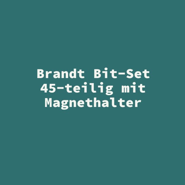 Brandt Bit-Set 45-teilig mit Magnethalter