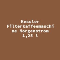 Kessler Filterkaffeemaschine Morgenstrom 1,25 l