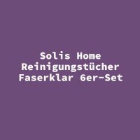 Solis Home Reinigungst&uuml;cher Faserklar 6er-Set
