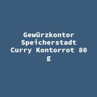 Gew&uuml;rzkontor Speicherstadt Curry Kontorrot 80 g