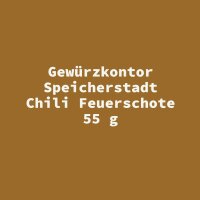 Gew&uuml;rzkontor Speicherstadt Chili Feuerschote 55 g