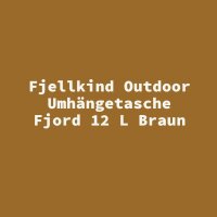 Fjellkind Outdoor Umh&auml;ngetasche Fjord 12 L Braun