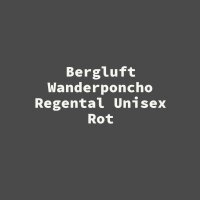 Bergluft Wanderponcho Regental Unisex Rot