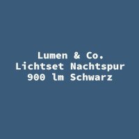 Lumen & Co. Lichtset Nachtspur 900 lm Schwarz