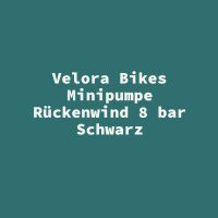 Velora Bikes Minipumpe R&uuml;ckenwind 8 bar Schwarz