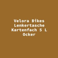 Velora Bikes Lenkertasche Kartenfach 5 L Ocker