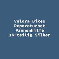 Velora Bikes Reparaturset Pannenhilfe 16-teilig Silber