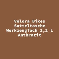 Velora Bikes Satteltasche Werkzeugfach 1,2 L Anthrazit