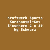 Kraftwerk Sports Kurzhantel-Set Eisenkern 2 x 10 kg Schwarz