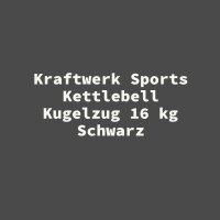 Kraftwerk Sports Kettlebell Kugelzug 16 kg Schwarz