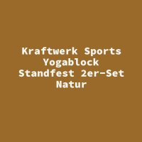 Kraftwerk Sports Yogablock Standfest 2er-Set Natur