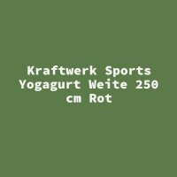 Kraftwerk Sports Yogagurt Weite 250 cm Rot