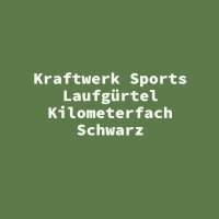 Kraftwerk Sports Laufg&uuml;rtel Kilometerfach Schwarz