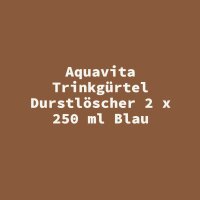 Aquavita Trinkg&uuml;rtel Durstl&ouml;scher 2 x 250 ml Blau