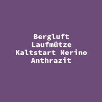 Bergluft Laufm&uuml;tze Kaltstart Merino Anthrazit