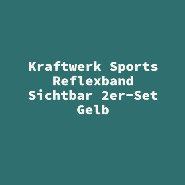 Kraftwerk Sports Reflexband Sichtbar 2er-Set Gelb
