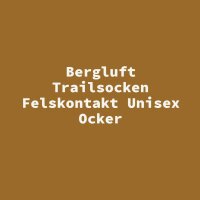 Bergluft Trailsocken Felskontakt Unisex Ocker