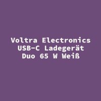 Voltra Electronics USB-C Ladeger&auml;t Duo 65 W Wei&szlig;