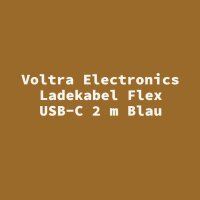 Voltra Electronics Ladekabel Flex USB-C 2 m Blau