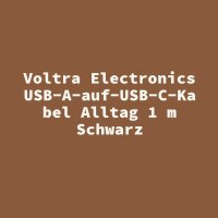 Voltra Electronics USB-A-auf-USB-C-Kabel Alltag 1 m Schwarz
