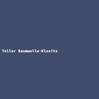Toller Baumwolle-Klositz