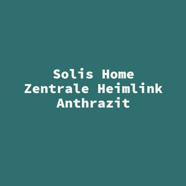 Solis Home Zentrale Heimlink Anthrazit