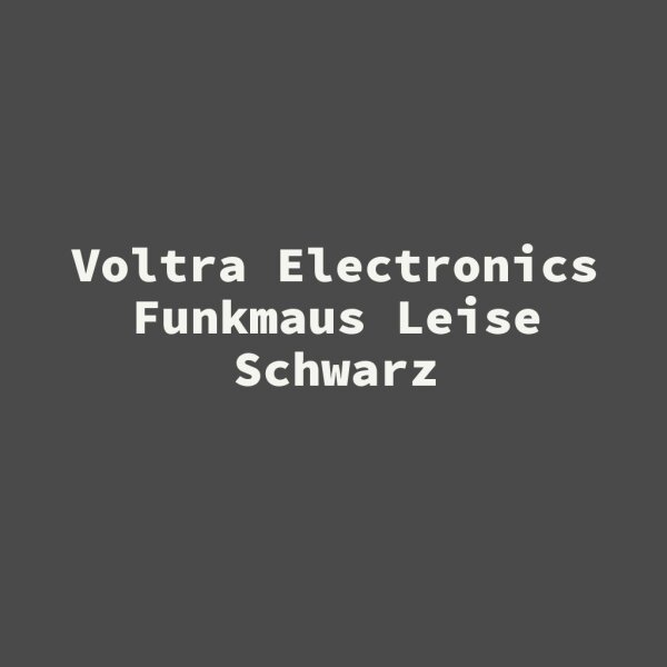 Voltra Electronics Funkmaus Leise Schwarz