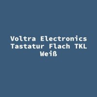 Voltra Electronics Tastatur Flach TKL Wei&szlig;