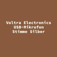 Voltra Electronics USB-Mikrofon Stimme Silber