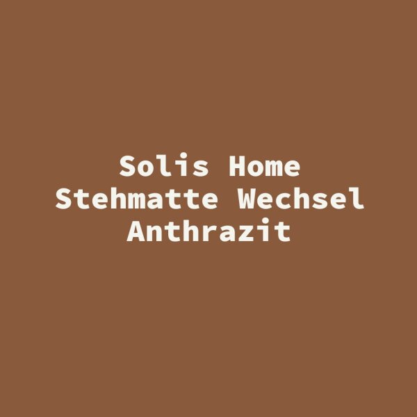 Solis Home Stehmatte Wechsel Anthrazit