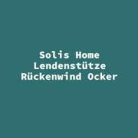 Solis Home Lendenst&uuml;tze R&uuml;ckenwind Ocker