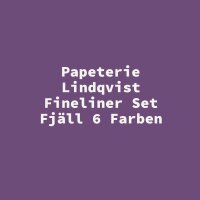 Papeterie Lindqvist Fineliner Set Fj&auml;ll 6 Farben