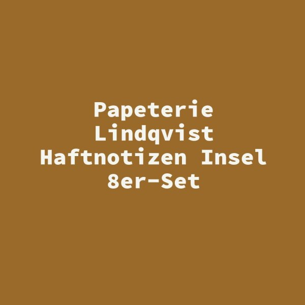 Papeterie Lindqvist Haftnotizen Insel 8er-Set