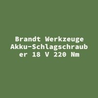 Brandt Werkzeuge Akku-Schlagschrauber 18 V 220 Nm
