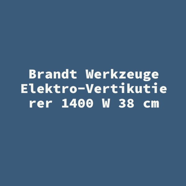 Brandt Werkzeuge Elektro-Vertikutierer 1400 W 38 cm