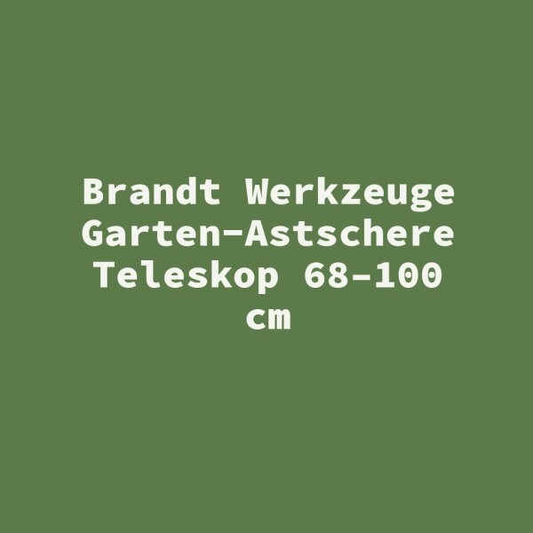 Brandt Werkzeuge Garten-Astschere Teleskop 68&ndash;100 cm