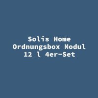 Solis Home Ordnungsbox Modul 12 l 4er-Set