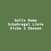 Solis Home Schuhregal Linie Eiche 3 Ebenen