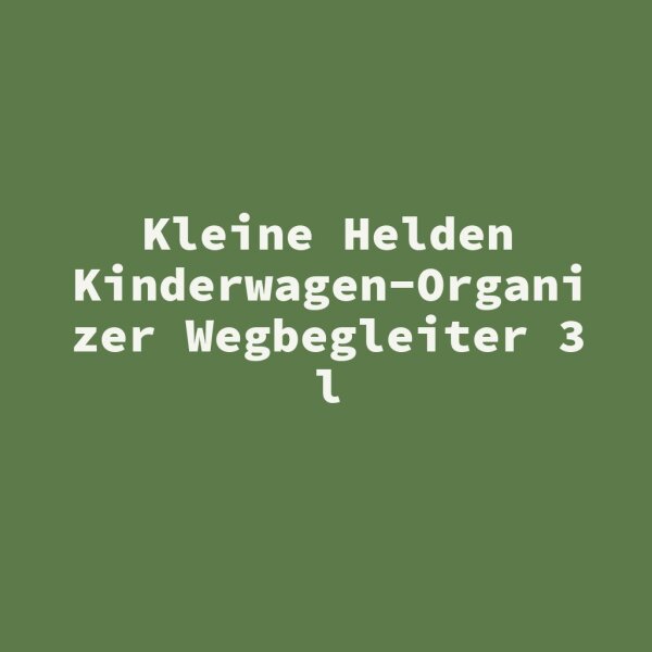 Kleine Helden Kinderwagen-Organizer Wegbegleiter 3 l
